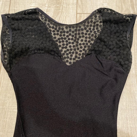 American Apparel Black Polka Dot Bodysuit - Picture 2 of 6